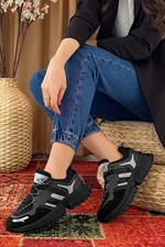 DARK SEER Black Silver Women's Sneakers