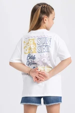 DEFACTO Girl Oversize Fit Short Sleeve T-Shirt