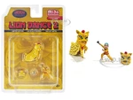 "Lion Dance 2" 4 piece Diecast Figure Set (1 Figures 1 Lion 2 Accessories) Limited Edition to 2400 pieces Worldwide for 1/64 Scale Models by American