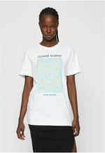 Women's T-shirt from the flower market white