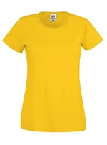 Yellow Women's T-shirt Lady fit Original Fruit of the Loom