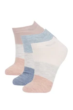 DEFACTO Women 3 Pack Cotton Booties Socks