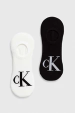 Ponožky Calvin Klein Jeans 2-pak pánske, čierna farba, 701226661