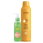 BABÉ Sun Transparentní opalovací sprej SPF 50 200 ml + Aloe gel 90 ml