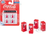 1960s "Coca-Cola" Vending Machines Set of 4 pieces "Mini Metals" Series for 1/87 (HO) Scale Models by Classic Metal Works