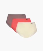 Women's panties ATLANTIC Maxi 3Pack - light coral/ecru/brown cappuccino