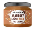 ALLNATURE Arašídový krém s kešu, solí a karamelem 220 g