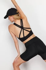 Trendyol Black Back String Strap Supported/Styling Sports Bra