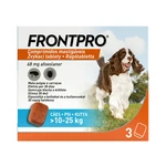 FRONTPRO Žvýkací tablety pro psy 10-25 kg 68 mg 3 tablety