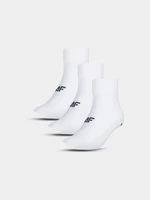 Men's Casual Socks Above the Ankle (3pack) 4F - White