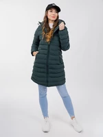 Women's quilted jacket GLANO - green