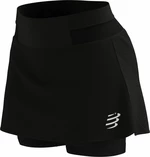 Compressport Performance Skirt W Black XS Pantaloni scurți de alergare
