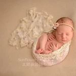 Soft Lace Newborn Baby Photo Wrapping Cloth Fairy Swaddle Blanket Photo Shoot Filler Background Newborn Baby Photography Props