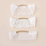 New Baby Lace Headbands Jacquard Newborn Korean Style Hairband Cotton Elastic Children's Cute Hollow Photo Props High Quality