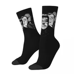 Happy Funny Male Men Socks Monsters Frankenstein Sock Retro Horror Movie Skateboard Women Socks Spring Summer Autumn Winter