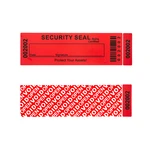 100% Total Transfer Tamper Evident labels Security Warranty Void Stickers red Large 35*120 mm Triple Serial Numbers seal sticker