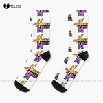 Hannah Montana Socks Purple Socks Christmas Gift Custom Unisex Adult Teen Youth Socks Women Men 360° Digital Print Funny Sock