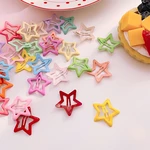 10pcs/set Korean Candy Color Star Hair Pin Sweet Children Pentagram Hair Clips for Baby Girls Headwear Kids Hair Accessories