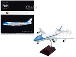 Boeing VC-25 Commercial Aircraft "Air Force One - United States of America" White and Blue "Gemini 200" Series 1/200 Diecast Model Airplane by Gemini