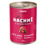 LOUIE Kachní s brusinkami konzerva pro psy 400 g