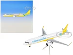 Airbus A321neo Commercial Aircraft "Cebu Pacific" White and Yellow "Gemini 200" Series 1/200 Diecast Model Airplane by GeminiJets