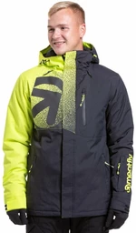 Meatfly Shader Mens SNB and Ski Jacket Acid Lime/Black XL Chaqueta de esquí