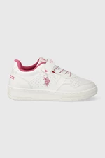 Dětské sneakers boty U.S. Polo Assn. bílá barva