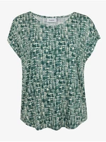 Green patterned blouse Fransa - Women
