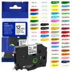 tze231 tze131 tze631 Laminated Ribbon 6/9/12/18/24mm 31 Colors Compatible for Ptouch PTH110 D600 710BT Brother Label Maker Tape