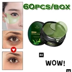 60pcs Seaweed/Black Pearl Collagen Eye Patches Remove Dark Circle Anti Wrinkle Sleep Eye Mask Moisturizing Eye Care Anti Wrinkle