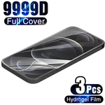 3Pcs Full Cover Hydrogel Film For iPhone 7 8 6 6s Plus 11 12 Pro XS Max Screen Protector On For iPhone 11 12 X XR SE Not Glass