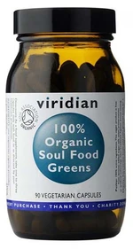 VIRIDIAN 100% Organic Soul Food Greens 90 kapslí