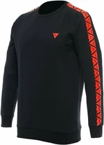 Dainese Sweater Stripes Black/Fluo Red XS Sweatshirt