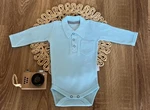 Body polo dl. rukáv bavlna Mamatti, Dino park - modré, vel. 92 (18-24m)