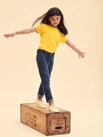 Yellow Girls' T-shirt Iconic Fruit of the Loom