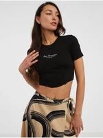 Black Womens Crop Top ONLY Lola - Women