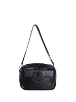 Black crossbody handbag