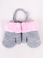 Yoclub Kids's Girls' Single-Finger Double-Layer Gloves RED-0001G-AA10-001 Yoclub Kids's Girls' Single-Finger Double-Layer Gloves RED-0001G-AA10-001