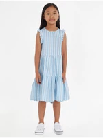 Light Blue Girls' Striped Dress Tommy Hilfiger - Girls