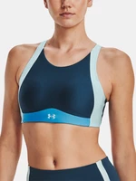 Under Armour UA Infinity Mid High Neck Shine Blue Women's Bra