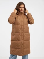 Women's Quilted Winter Coat Brown ONLY Irene - Women