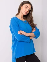 Lady's blue cotton blouse