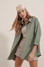 Bigdart Women's 3900 Oversize Long Basic Shirt