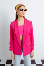 Lafaba Women's Fuchsia Blazer Jacket