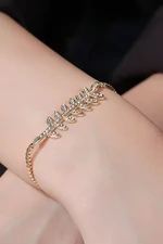 Polo Air Women's Twig Model Adjustable Lift Bracelet with Zircon Stones
