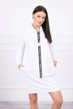 Dress with tie white