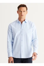 Altinyildiz Classics Slim Fit Classic Collar Light Blue Men Shirts