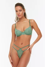 Trendyol Green Lace Underwire Capless Underwear Set