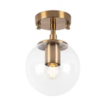 Lampa sufitowa w kolorze brązu ze szklanym kloszem ø 15 cm Atmaca – Opviq lights
