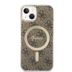 Zadní kryt Guess 4G IML MagSafe pro Apple iPhone 14, brown